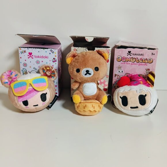 tokidoki Accessories - Tokidoki and Rillakkuma blind Box Plush Keychain Charm Bundle Tokidoki Sweet Fri